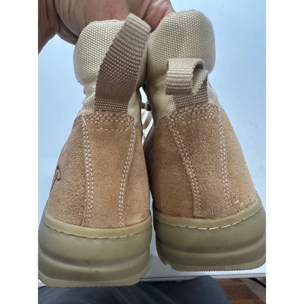 Erem Xerocole Desert Hiking Boots Tan Suede Canvas Mens 9.5 Lug Sole Hiker